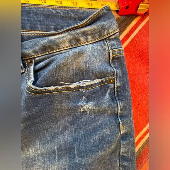 Time and Tru denim Bermuda shorts size 14 - Picture 3 of 7